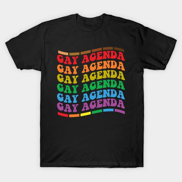 The Gay Agenda Retro T-Shirt by TomCage